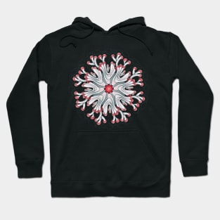 Mushroom mandala under the sea Hoodie